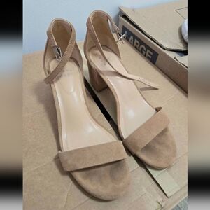 a new day Tan Suede Block Heels